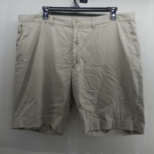 VTG Polo Ralph Lauren Tyler Shorts Men Size 42 Khaki Beige Flat Front Preppy